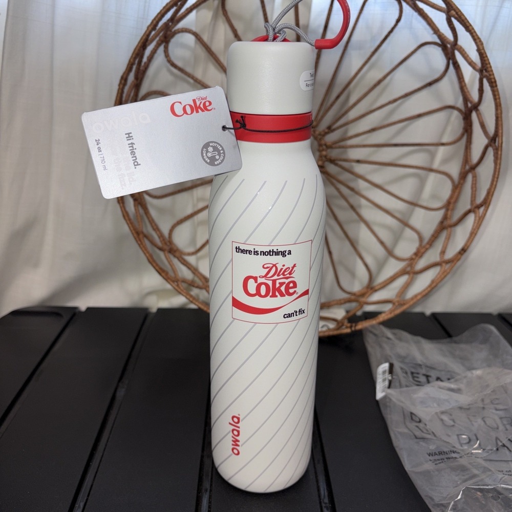 Owala Nothing A Diet Coke Can't Fix Stainless Steel FreeSip Twist 24oz Lim RARE